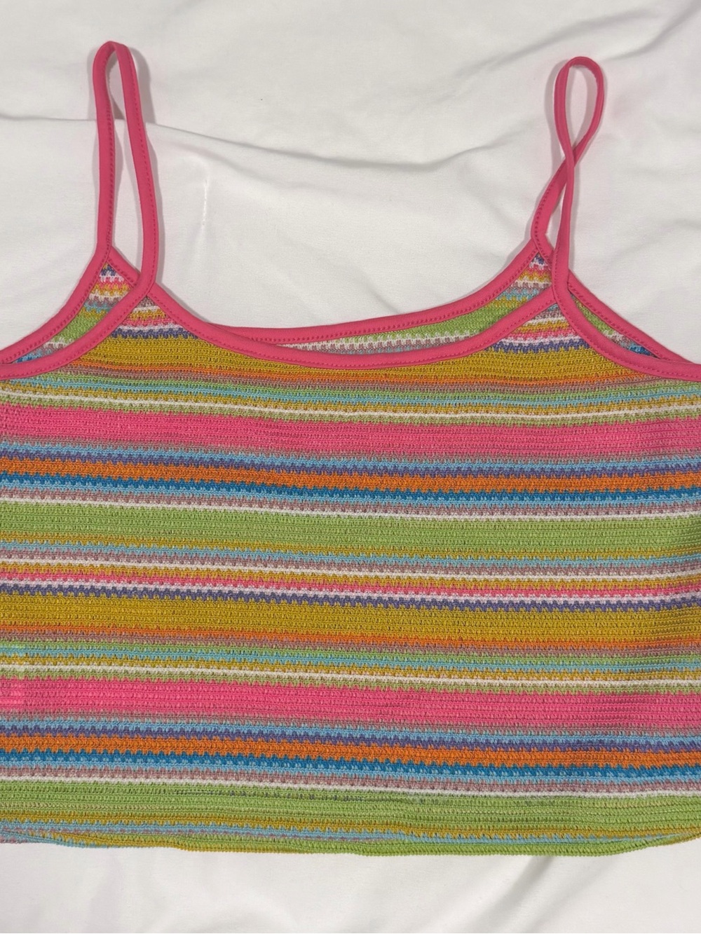 Colorful Cropped Tank - Picture 2 of 3